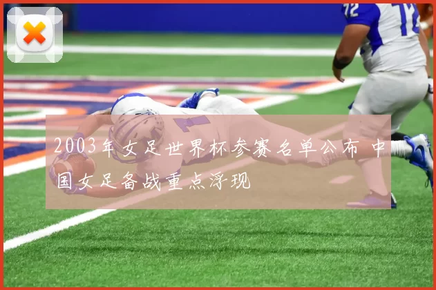 2003年女足世界杯参赛名单公布 中国女足备战重点浮现